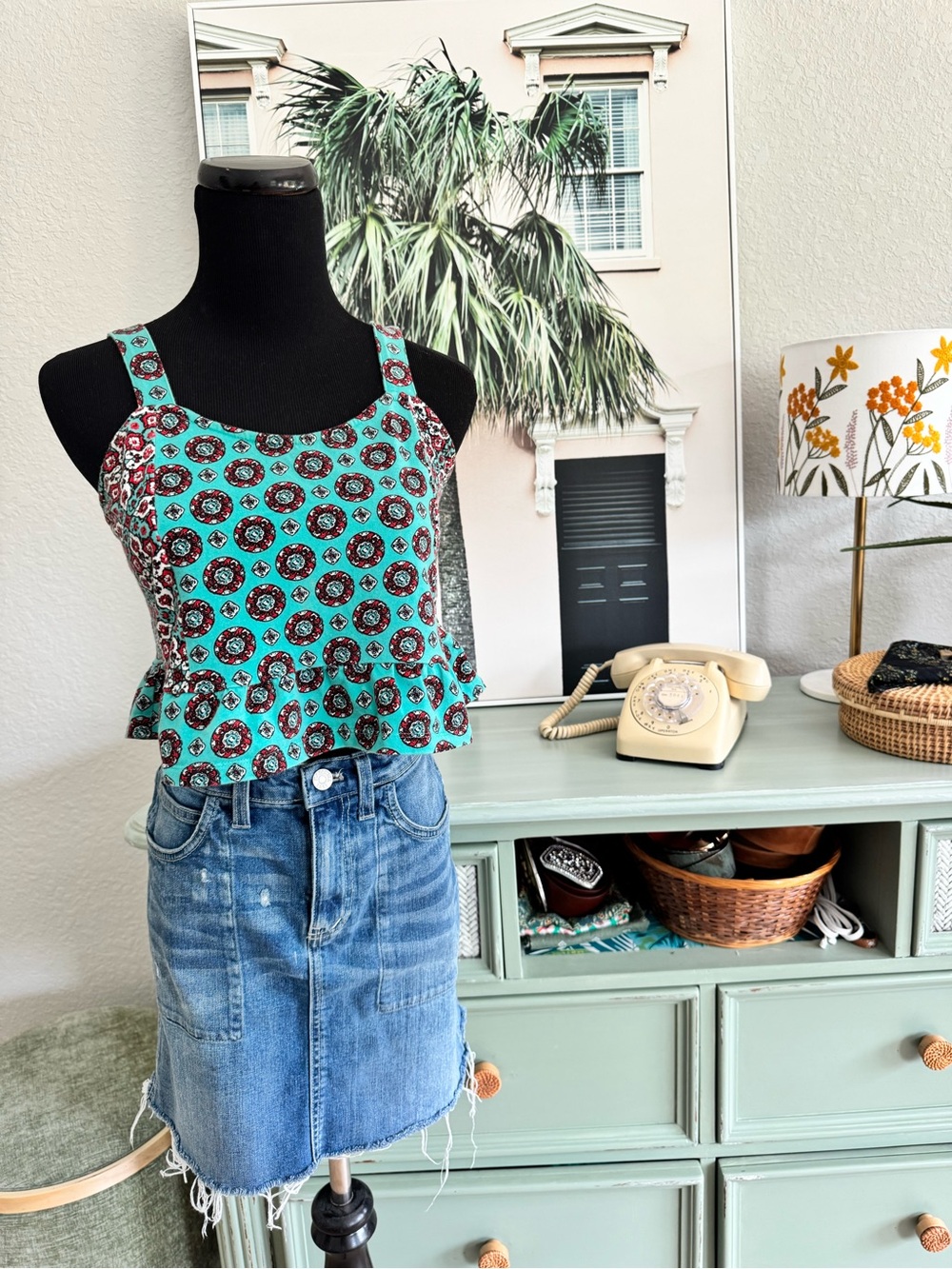 Madewell denim Mini Skirt size 24